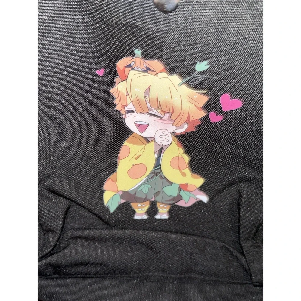 Anime Demon Slayer Agatsuma‎ Zenitsu School Bag Oxford Laptop Backpack Plug-ins